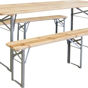 Pivski set stol + 2 klupe